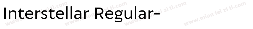 Interstellar Regular字体转换